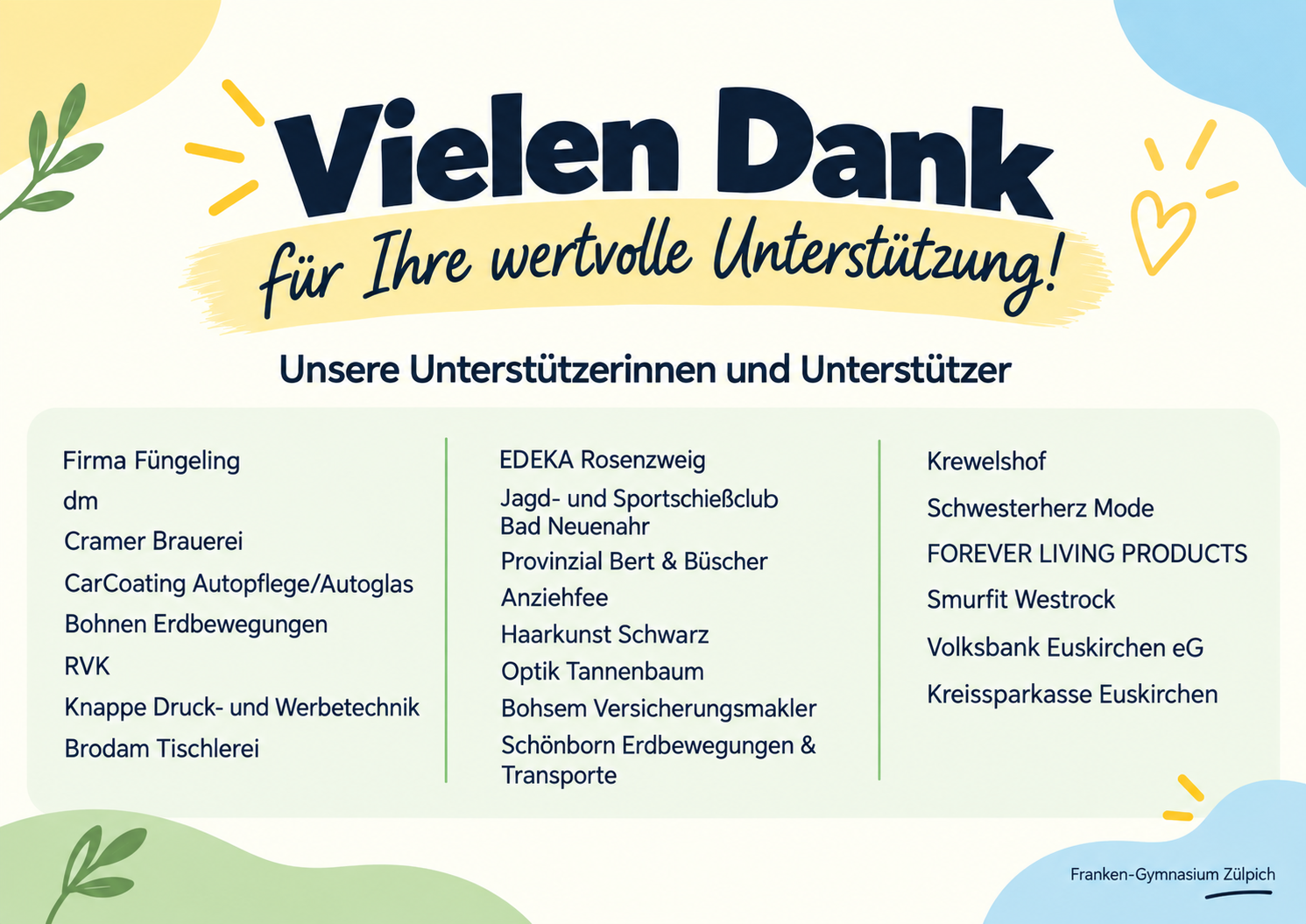 Danke Unterstutzer